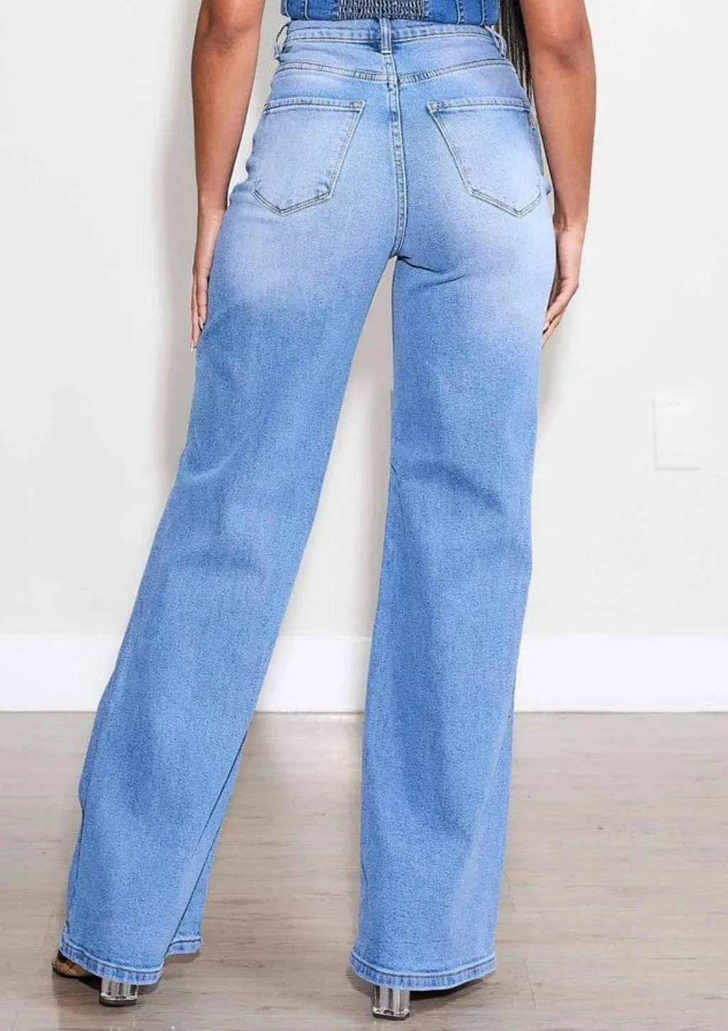 Rockstar Ripped Wide Leg Jeans